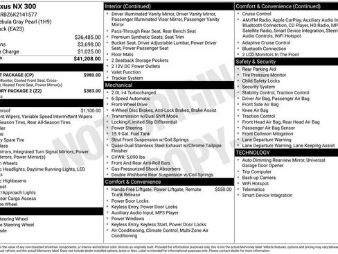 Used 2019 Lexus NX 300 FWD w/ Comfort Package image 54