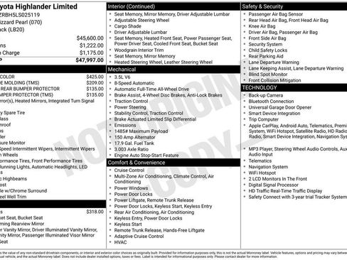 Used 2020 Toyota Highlander Limited AWD/4WD image 17
