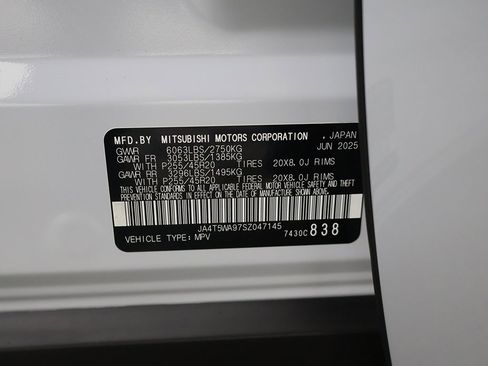 New 2025 Mitsubishi Outlander SEL Black Edition image 53