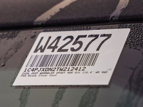 New 2026 Jeep Wrangler Unlimited Sport AWD/4WD image 29