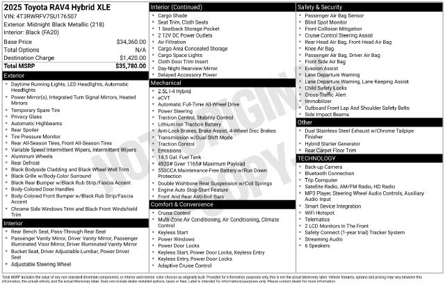 Certified 2025 Toyota RAV4 XLE AWD/4WD image 35
