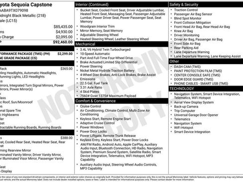 Used 2026 Toyota Sequoia Capstone w/ TRD Performance Package (TMS) image 3