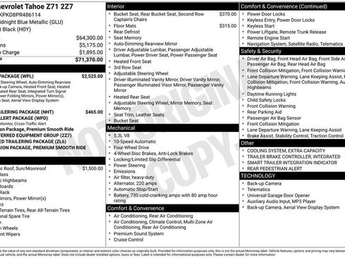 Used 2023 Chevrolet Tahoe Z71 w/ Luxury Package image 13