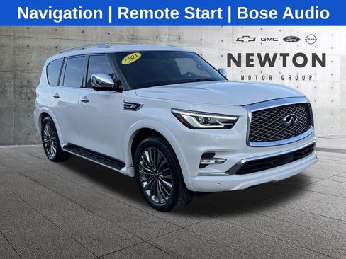 Used 2021 INFINITI QX80 Sensory w/ All-Season Package RWD image 1