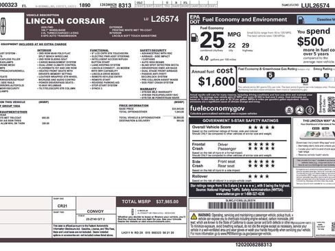 Used 2020 Lincoln Corsair FWD image 11