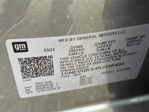 Used 2024 Chevrolet Traverse LT w/ LPO, Floor Liner Package image 58