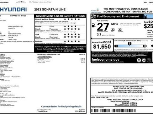 Used 2023 Hyundai Sonata N Line image 23