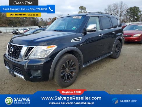 Used 2017 Nissan Armada Platinum w/ Captain Seat Package AWD/4WD image 1