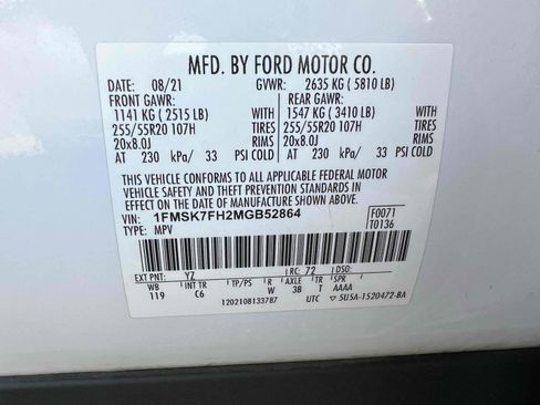 Used 2021 Ford Explorer Limited w/ Equipment Group 301A image 13