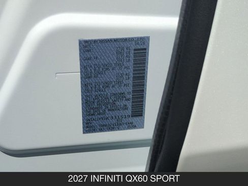 New 2027 INFINITI QX60 Luxe AWD/4WD image 27