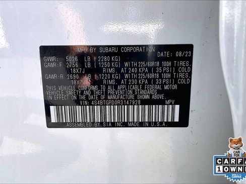 Certified 2024 Subaru Outback Touring XT AWD/4WD image 33