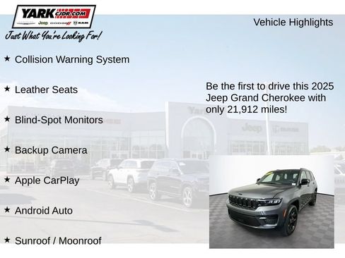 Certified 2025 Jeep Grand Cherokee Altitude AWD/4WD image 13