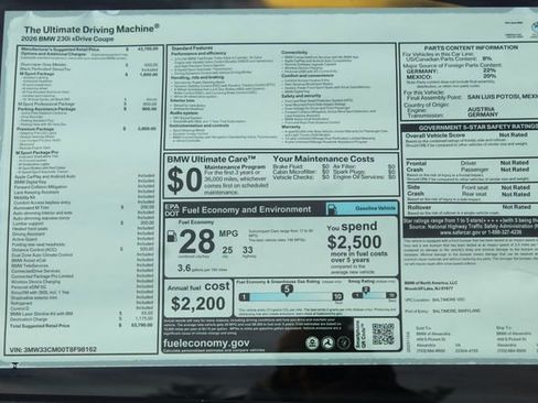 New 2026 BMW 230i xDrive Coupe w/ Premium Package image 2