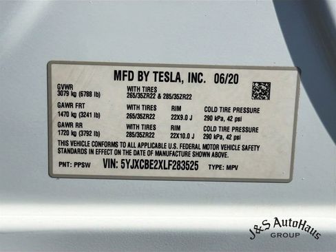 Used 2020 Tesla Model X Long Range AWD/4WD image 40