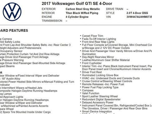 Used 2017 Volkswagen GTI SE image 17
