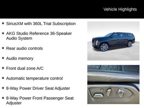 Certified 2025 Cadillac Escalade ESV Sport Platinum w/ LPO, Floor Liner Package AWD/4WD image 16