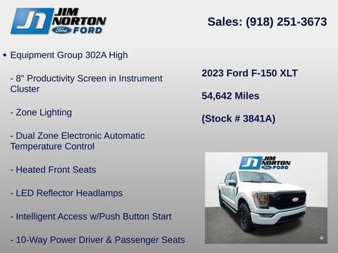 Used 2023 Ford F150 XLT w/ Equipment Group 302A High AWD/4WD image 14