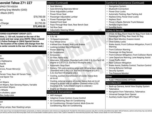 Used 2026 Chevrolet Tahoe Z71 AWD/4WD image 38
