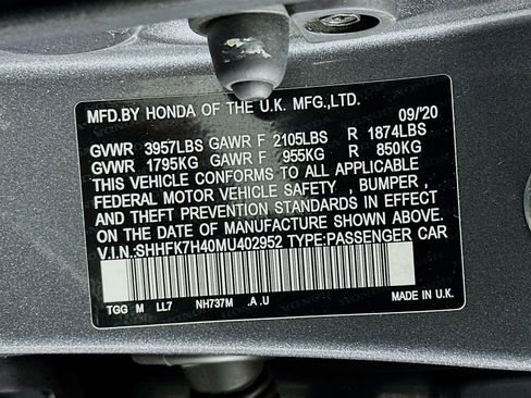 Used 2021 Honda Civic Sport image 30