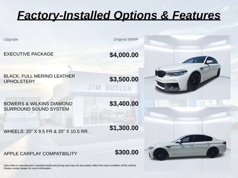 Used 2018 BMW M5 w/ Executive Package AWD/4WD image 2