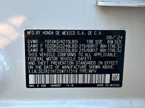 Certified 2025 Honda HR-V EX-L image 31