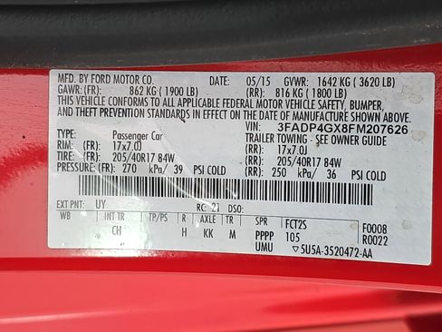 Used 2015 Ford Fiesta ST w/ ST Recaro Package image 33