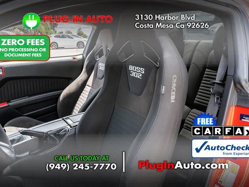 Used 2012 Ford Mustang Boss 302 w/ Boss 302 Accessory Pkg RWD image 9