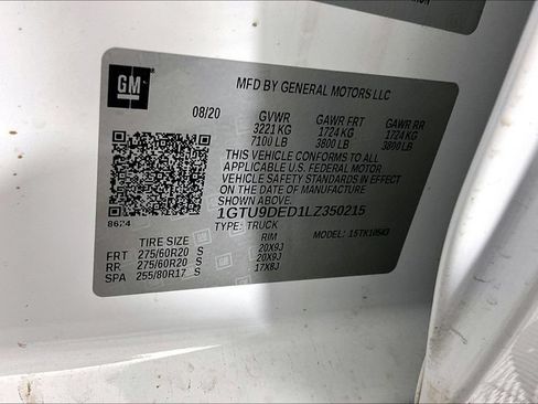 Used 2020 GMC Sierra 1500 SLT AWD/4WD image 16
