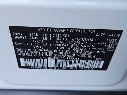 Used 2019 Subaru Outback 2.5i Premium image 34