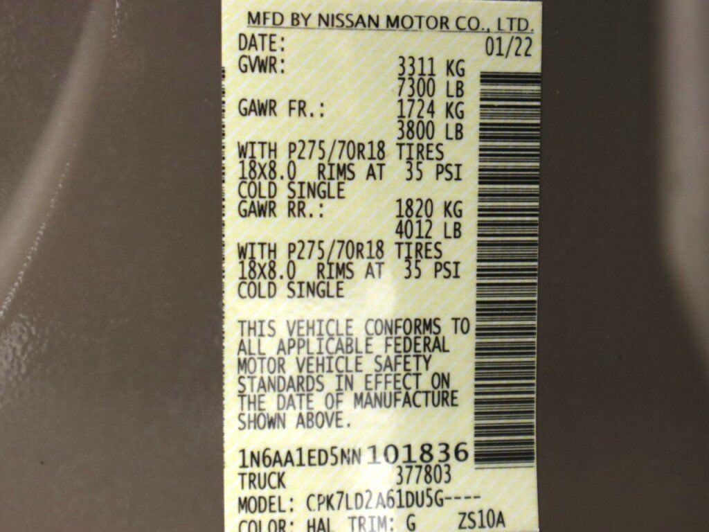 Used 2022 Nissan Titan PRO-4X w/ Pro-4x Convenience Package AWD/4WD image 58