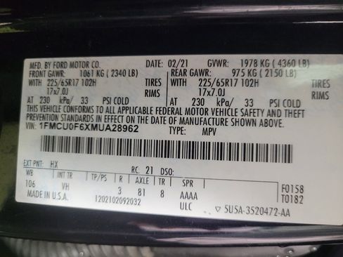 Used 2021 Ford Escape S FWD image 33