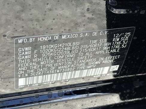 New 2026 Honda HR-V LX image 38