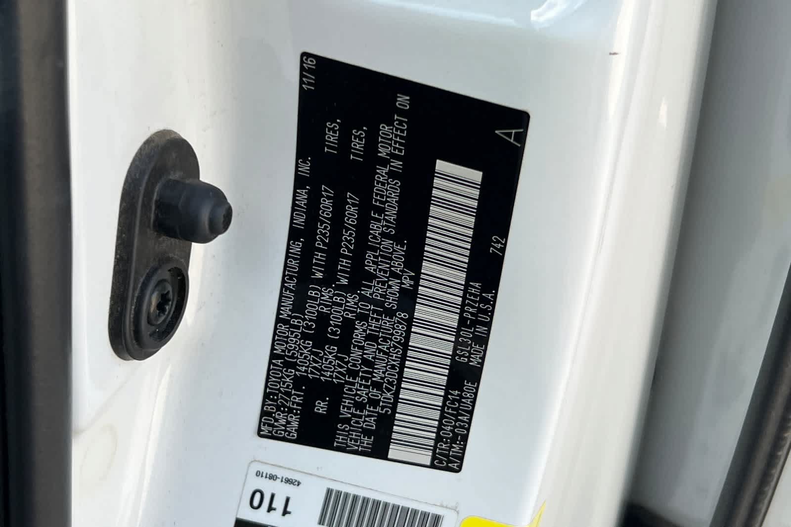 Used 2017 Toyota Sienna LE FWD image 26