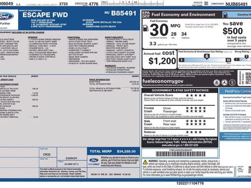 Used 2022 Ford Escape SE w/ SE Sport Appearance Package FWD image 2