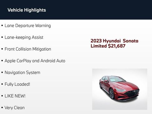 Used 2023 Hyundai Sonata Limited FWD image 4