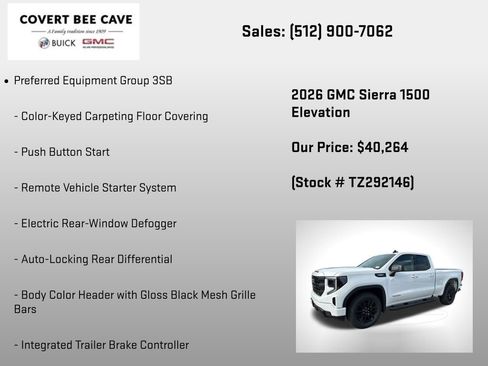 New 2026 GMC Sierra 1500 Elevation w/ Elevation Select Package image 12
