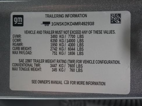 Used 2021 Chevrolet Suburban Z71 AWD/4WD image 34