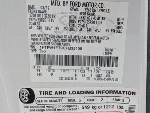 Used 2012 Ford F150 Platinum image 22