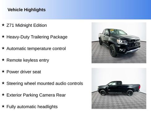 Used 2021 Chevrolet Colorado Z71 w/ Z71 Midnight Edition AWD/4WD image 2