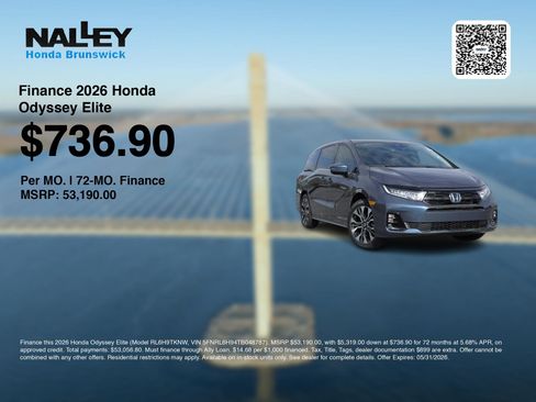 New 2026 Honda Odyssey Elite image 7