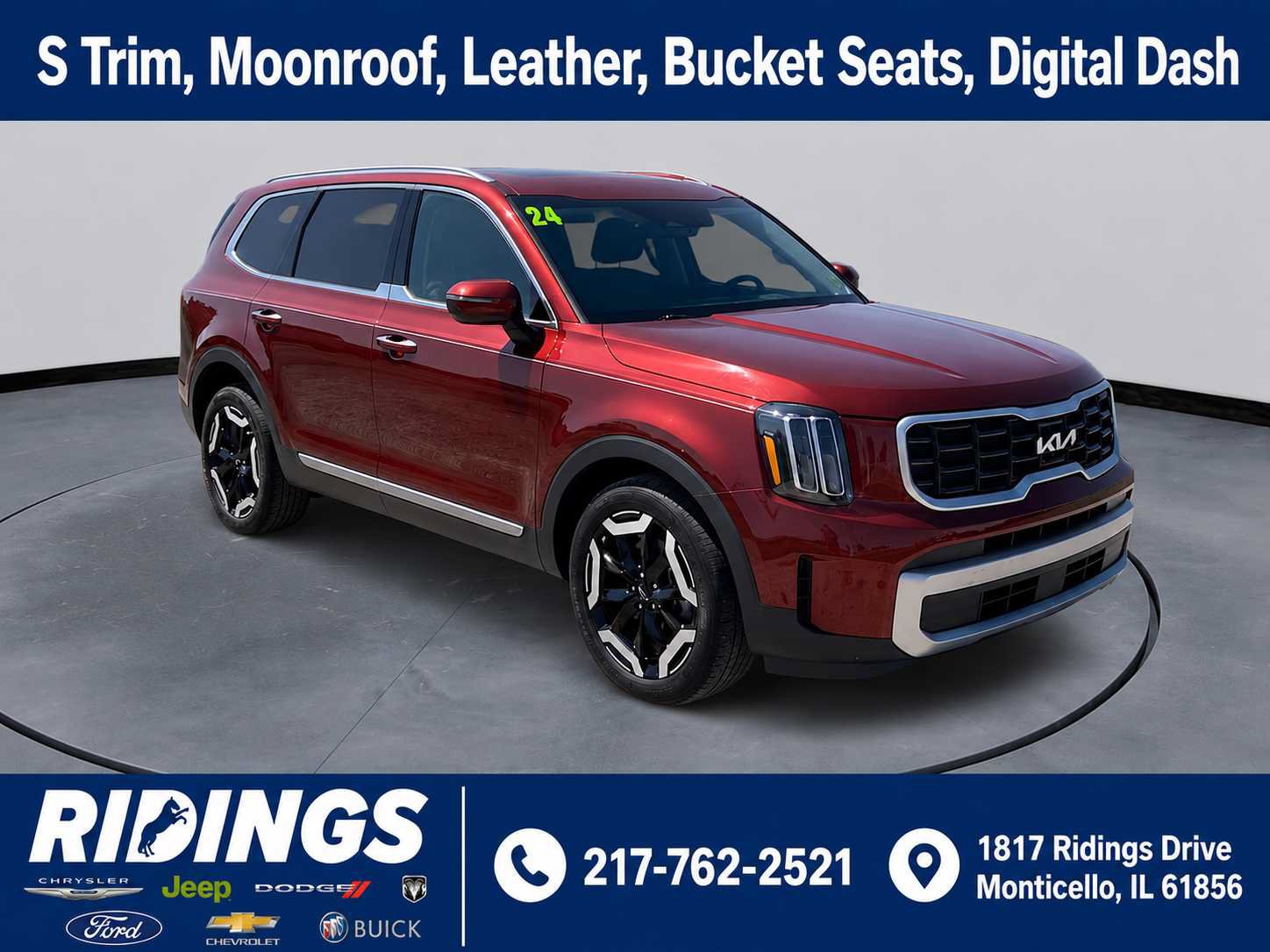 Used 2024 Kia Telluride S w/ S Sunroof Package FWD image 1