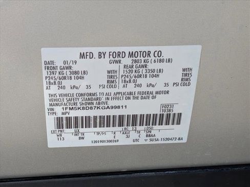 Used 2019 Ford Explorer XLT w/ Equipment Group 201A image 23