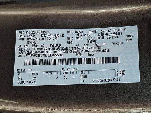 Used 2020 Ford F350 XLT w/ XLT Premium Package AWD/4WD image 26