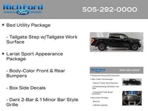 Certified 2023 Ford F150 Lariat w/ Max Trailer Tow Package AWD/4WD image 81