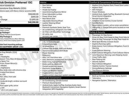 Certified 2025 Buick Envision Preferred AWD/4WD image 43