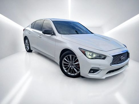 Used 2021 INFINITI Q50 Luxe w/ Cargo Package AWD/4WD image 1