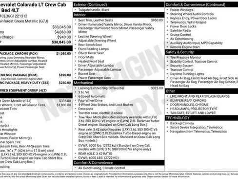 Used 2016 Chevrolet Colorado LT w/ Luxury Package, Chrome AWD/4WD image 5