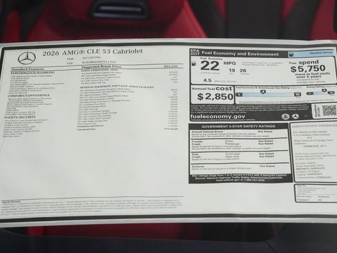 New 2026 Mercedes-Benz CLE 53 AMG 4MATIC Cabriolet image 40