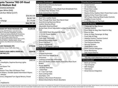 Used 2020 Toyota Tacoma TRD Off-Road w/ TRD Premium Off Road Package image 35