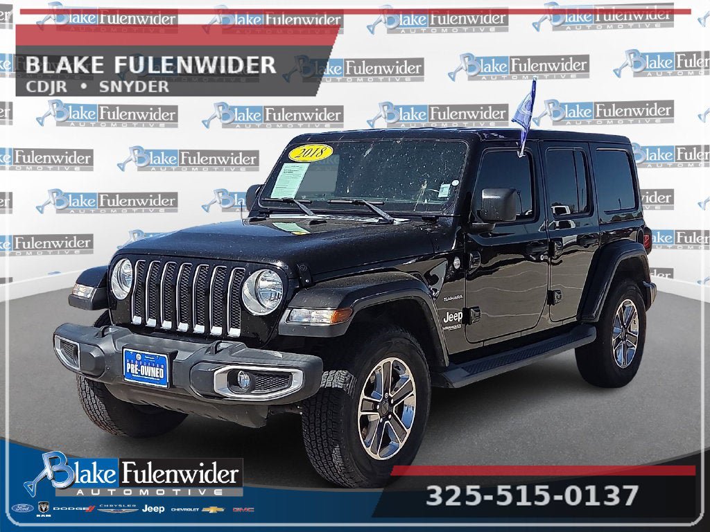 Used 2018 Jeep Wrangler Unlimited Sahara AWD/4WD image 1